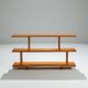 Mid-Century three tier wooden shelving unit