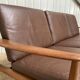 Grete Jalk for France & Son Teak Leather Sofa