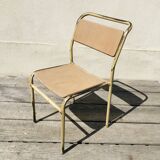 Series of 4 vintage school chairs