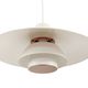 White pendant light PH 4/3 by Poul Henningsen for Louis Poulsen. Denmark 1970s