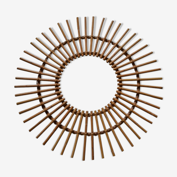 Rattan sun mirror