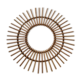 Rattan sun mirror