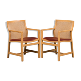 Pair of Scandinavian armchairs 1985