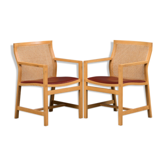 Pair of Scandinavian armchairs 1985