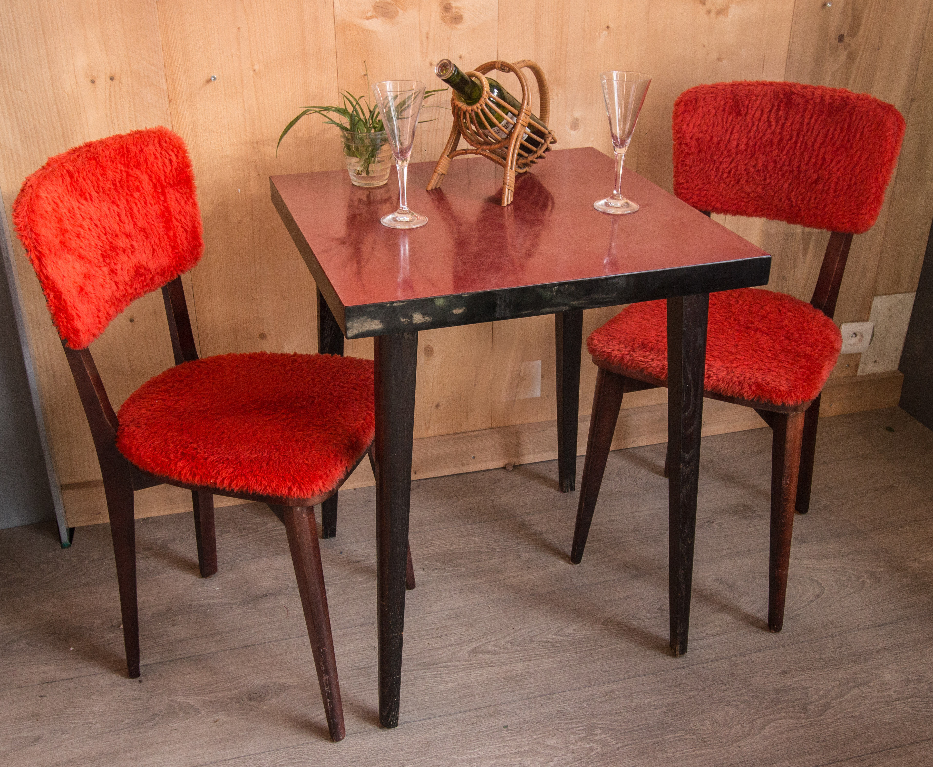 Pair of 60s vintage Bistro chairs