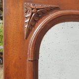 Miroir porte biseauté avec un angle arrondi