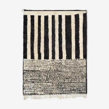 Modern Moroccan carpet white contemporary art 280x370cm