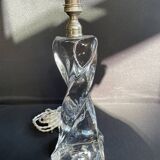 Important crystal lamp base stamped Baccarat
