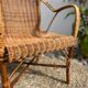 Paire de fauteuils rotin vintage 1960