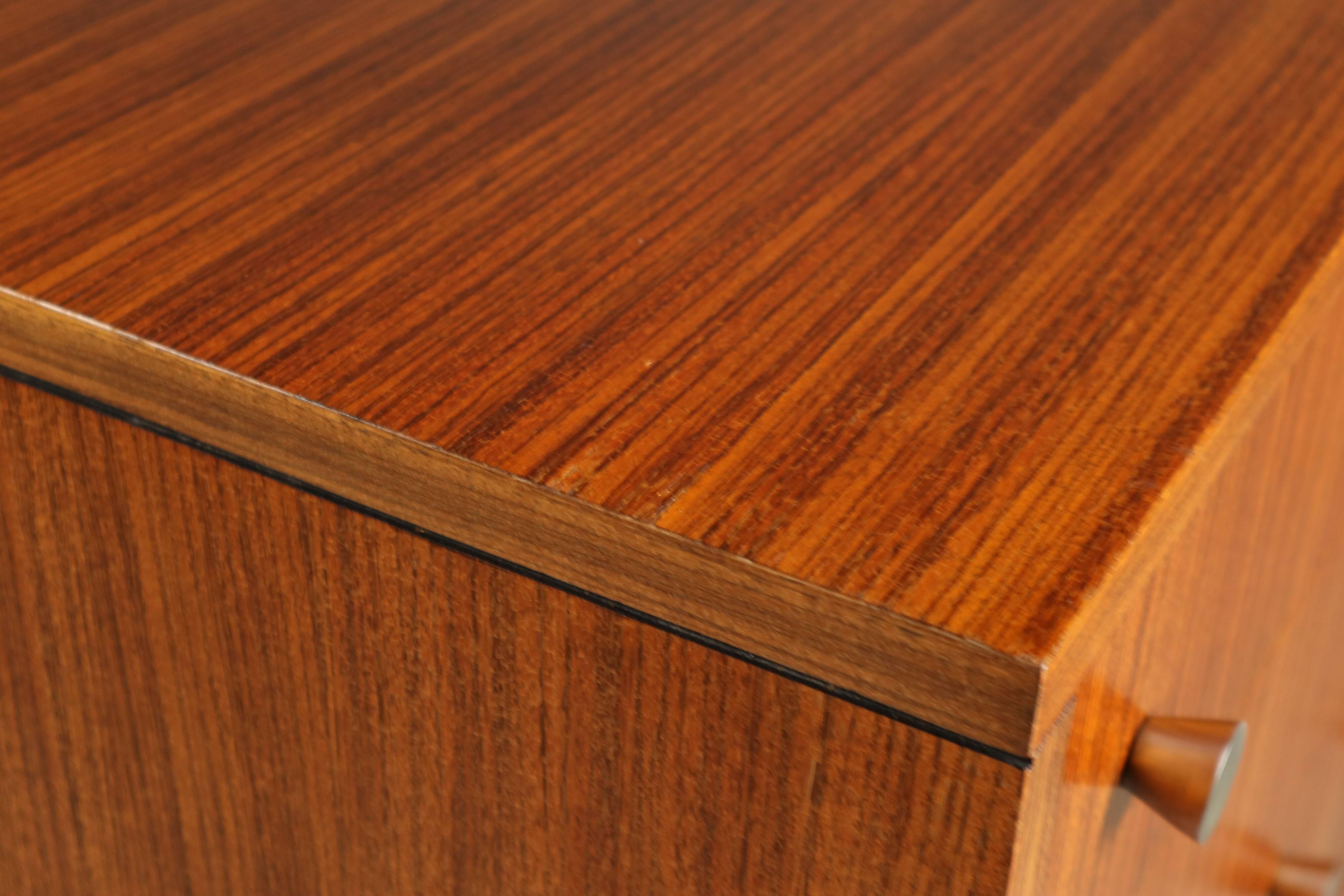 Alfred Hendrickx for Belform – Zebrano chest of drawers, 1960s