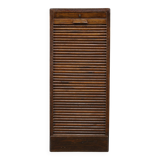 1950s Tambour Office Wooden Cabinet