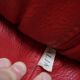 Vintage red leather Lounge Chair by Calia Italia, 1990s
