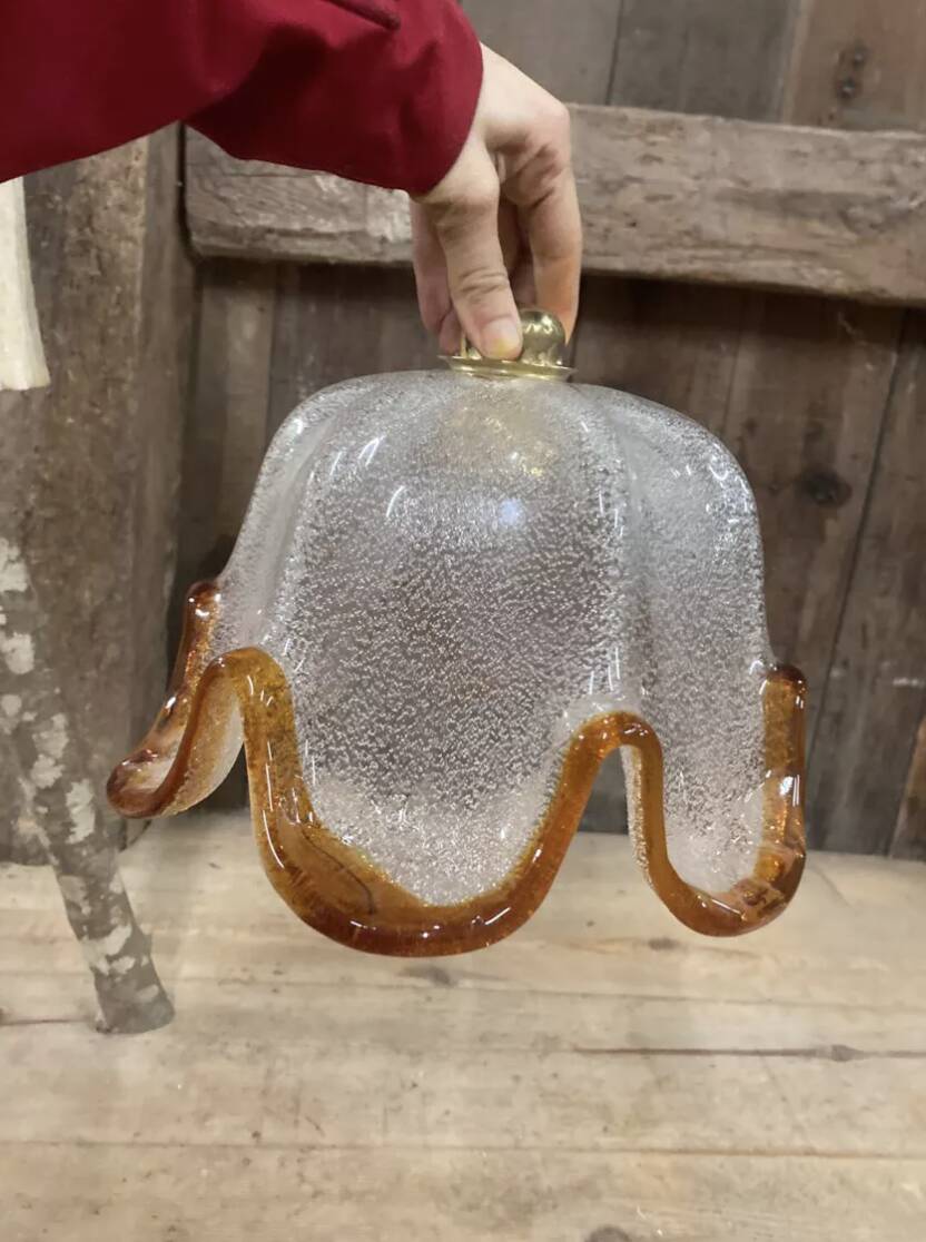 Italian glass pendant light 1970