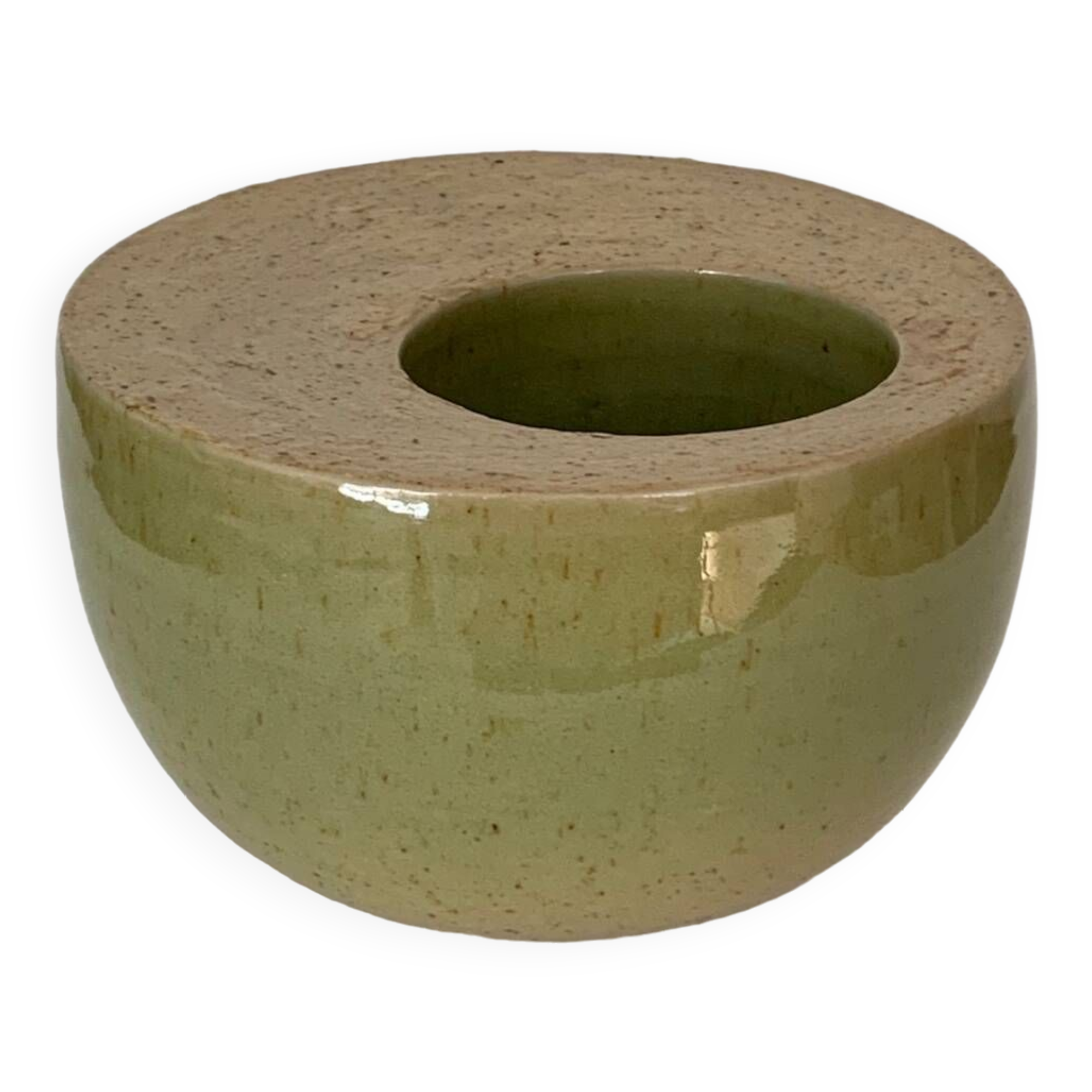 80s enamelled stoneware ashtray/pocket tray