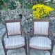 Paire de fauteuils français en Acajou d’époque restauration