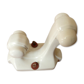Double white porcelain antique art deco