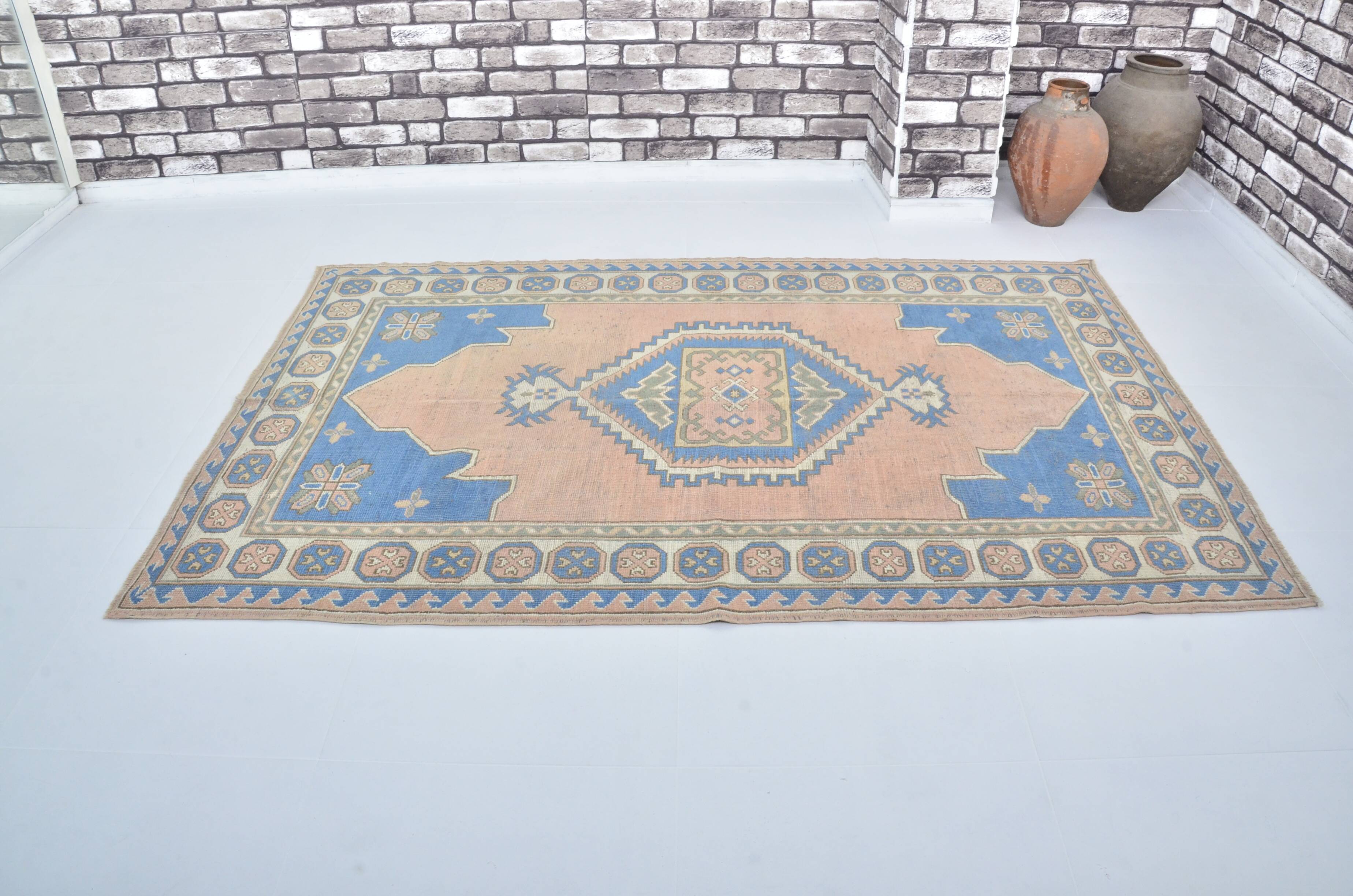 Vintage handmade floral rug sku3431