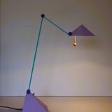 Vintage Memphis styled Pyramid Desk Lamp - Design by Lungean and Pellmann for BRILLIANT - 1980s