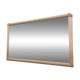 Vintage art deco mirror in salmon colour.