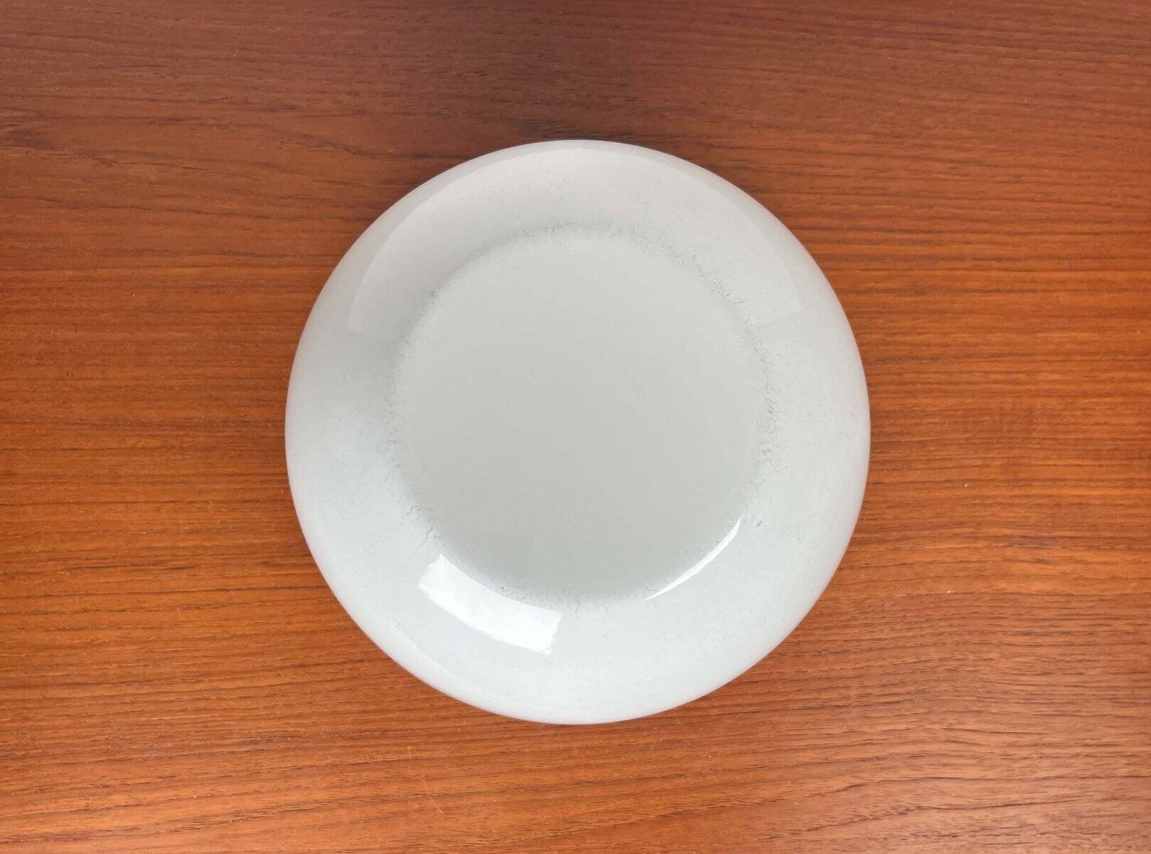 Mid-Century Modern Danish Large White Enamel Bowl, 1960s