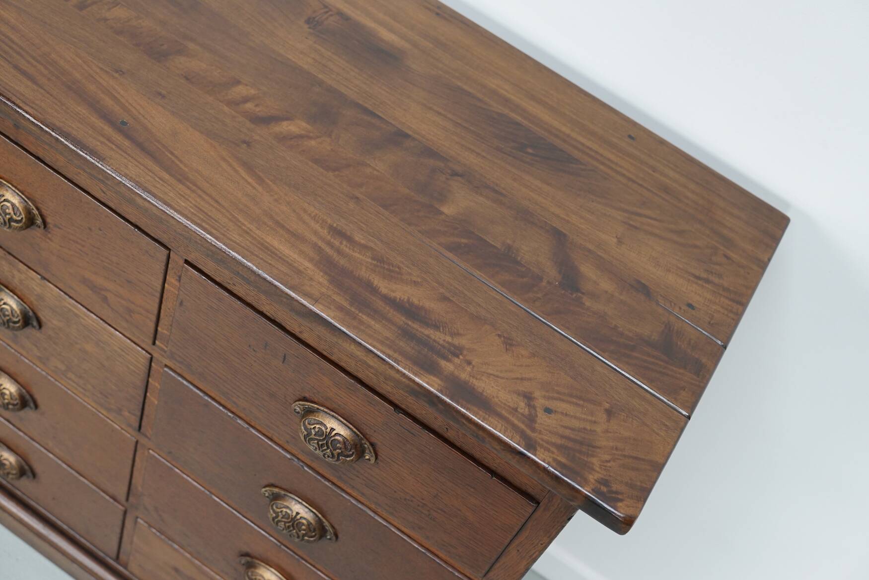 Vintage Dutch Oak Apothecary / Shop Cabinet, 1940s