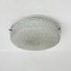 German vintage textured Murano glass flush mount, 1960s