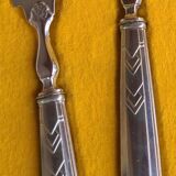 Art Deco silver metal serving cutlery