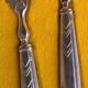 Art Deco silver metal serving cutlery