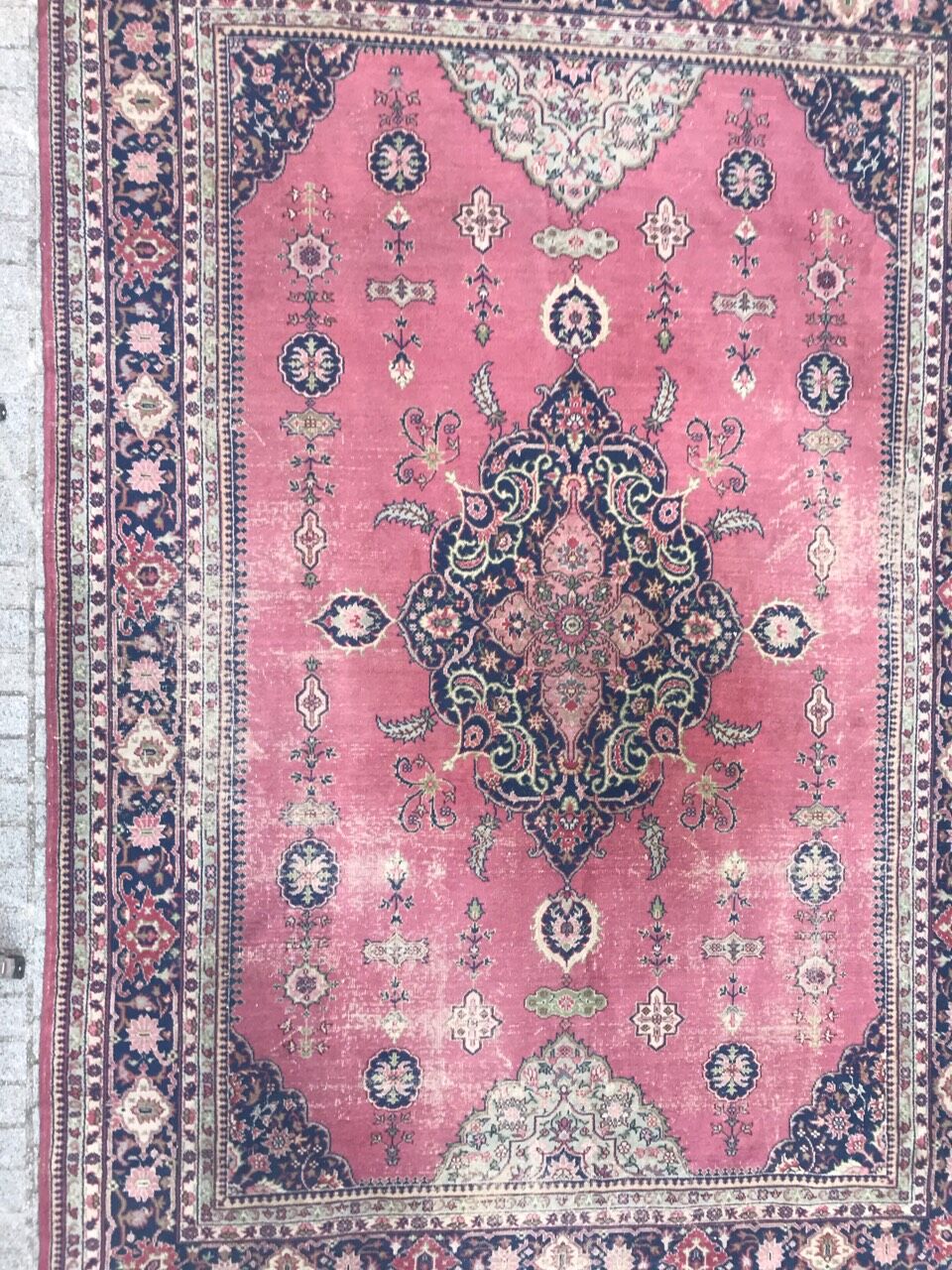 Turkish carpet former Sparta handmade 273 x 390 cm
