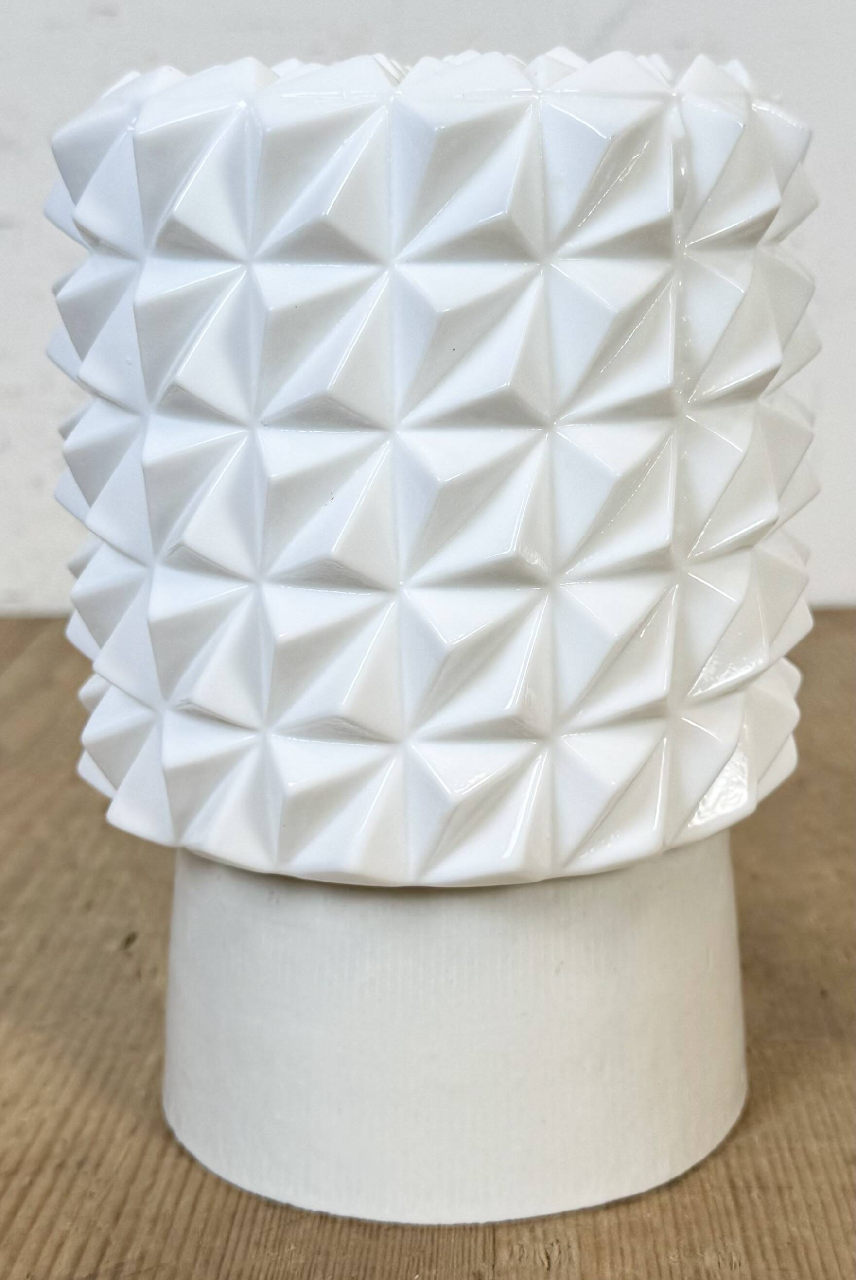 Vintage White Porcelain Ceiling Light, 1970s