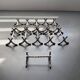 11 silver-plated metal knife rests, Art Nouveau, Morlot