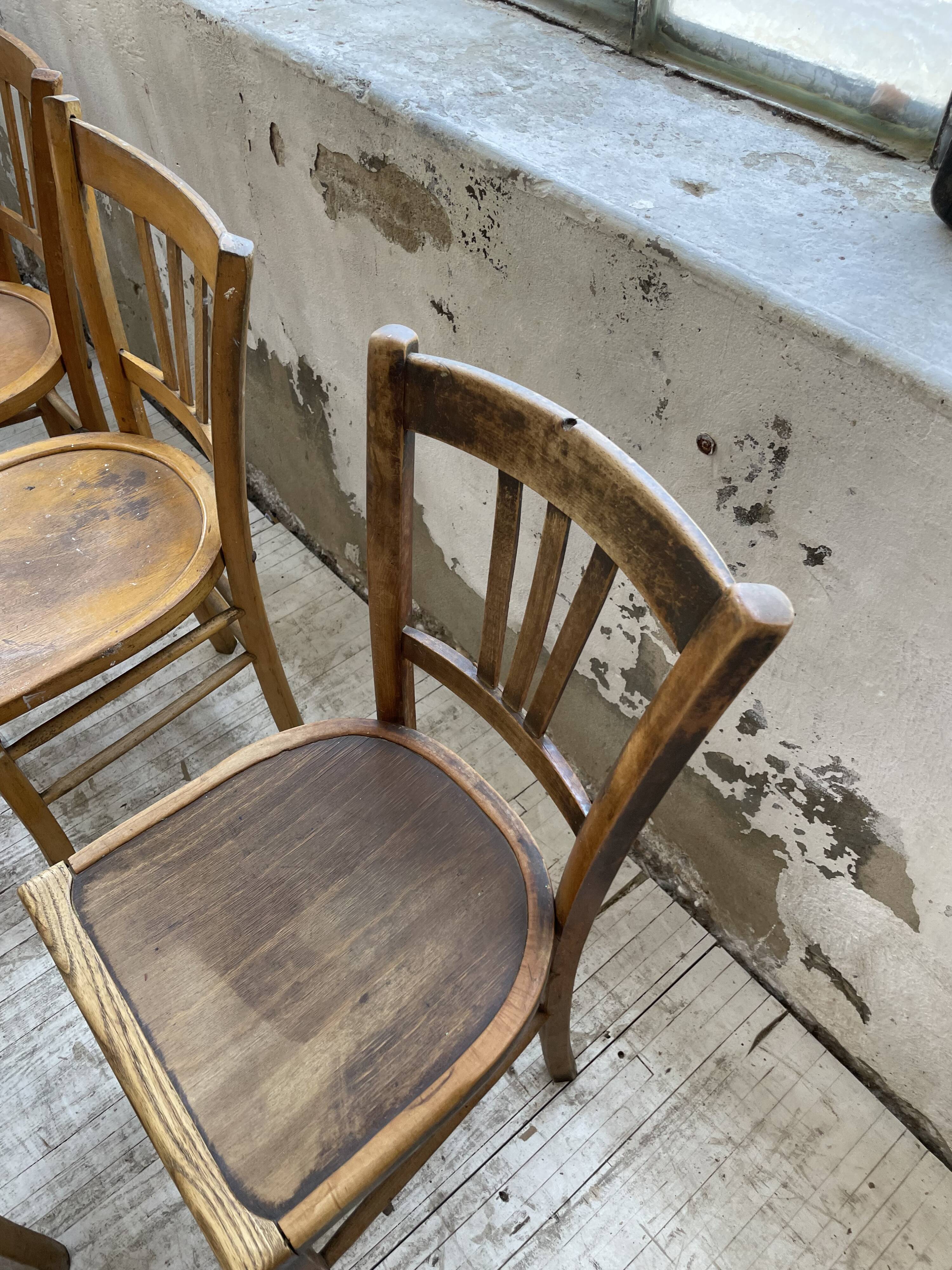 Set 11 Baumann bistro chairs