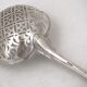 Silver sugar sifter from the 18th century, 23 cm, shell pattern, 106 g.