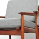 Vintage teak armchairs by Glostrup, 1950s