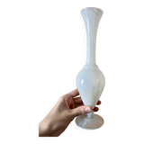 White opaline vase