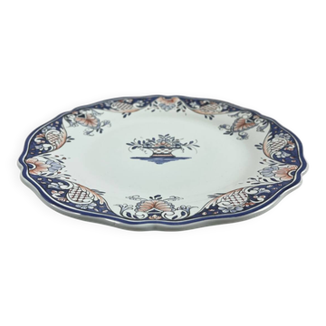 assiette plate décor Rouen Fait Main