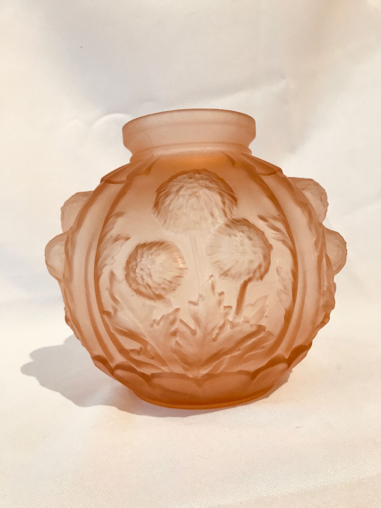Art Deco vase in glass paste Pierre de Cagny