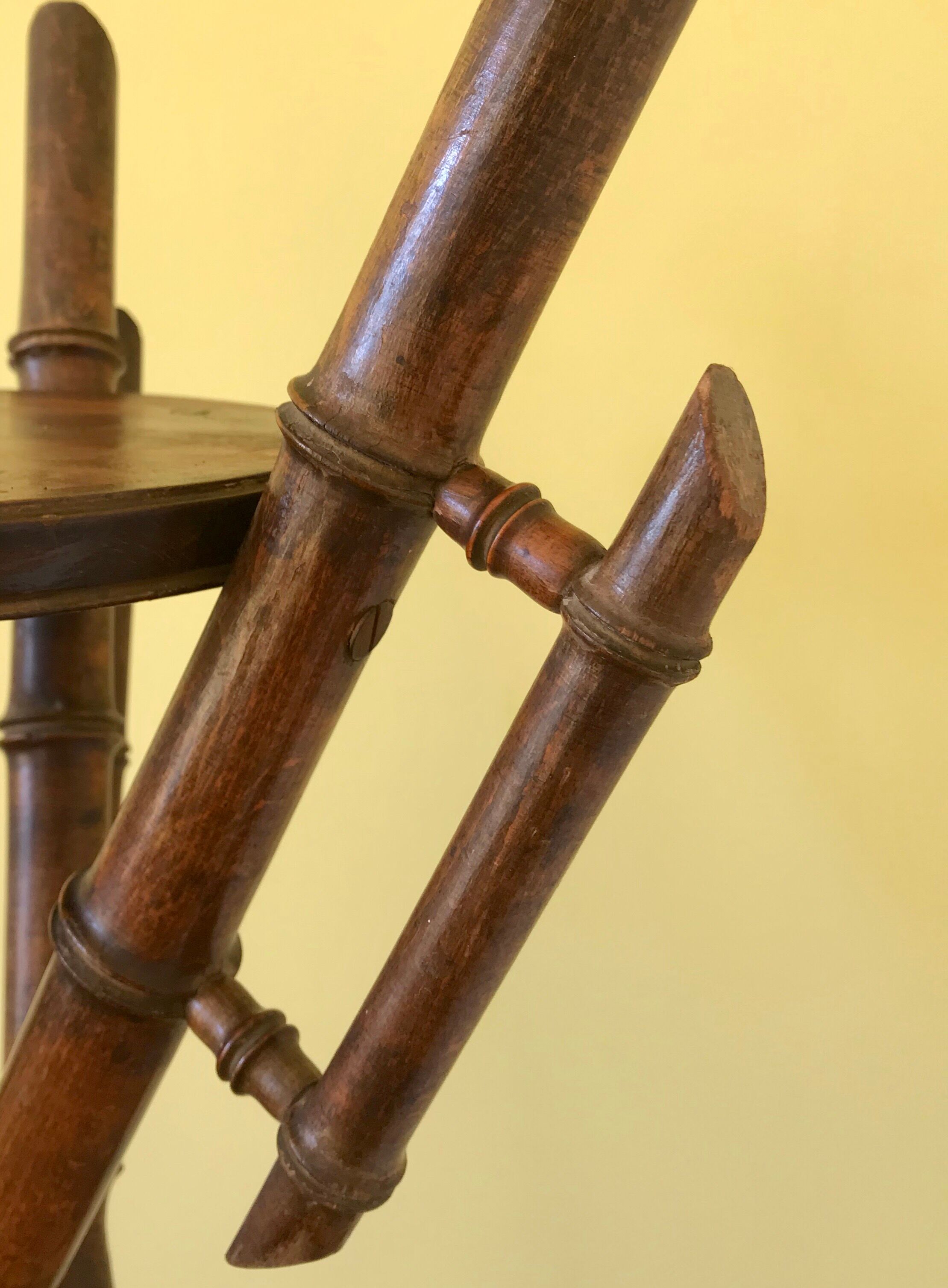 Sellette Napoléon III bois façon bambou