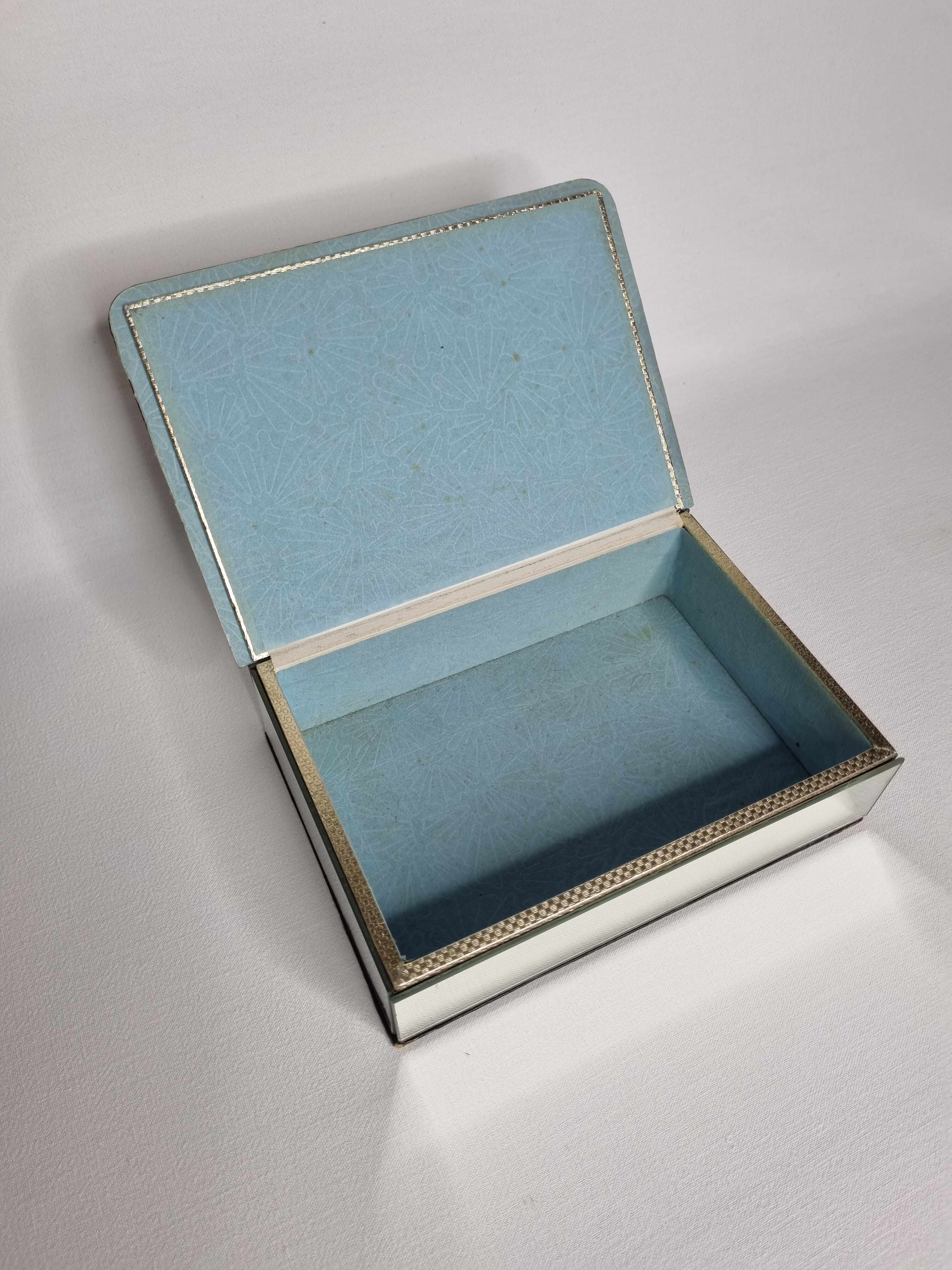 Boîte à bijoux miroir vintage