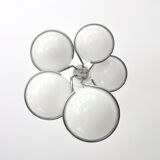 Italian space age cascading globe chandelier 1960s