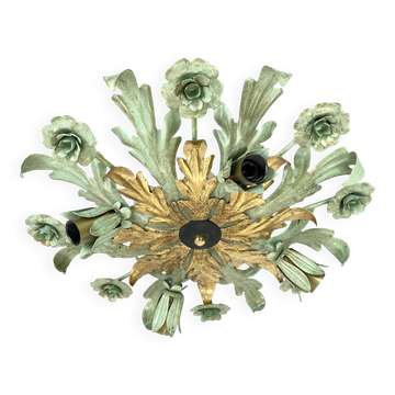 Large 43cm florentiner theatre ceiling light by banci firenze , italy, 1970