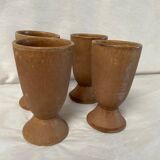 Set of 4 sandstone mug cups
