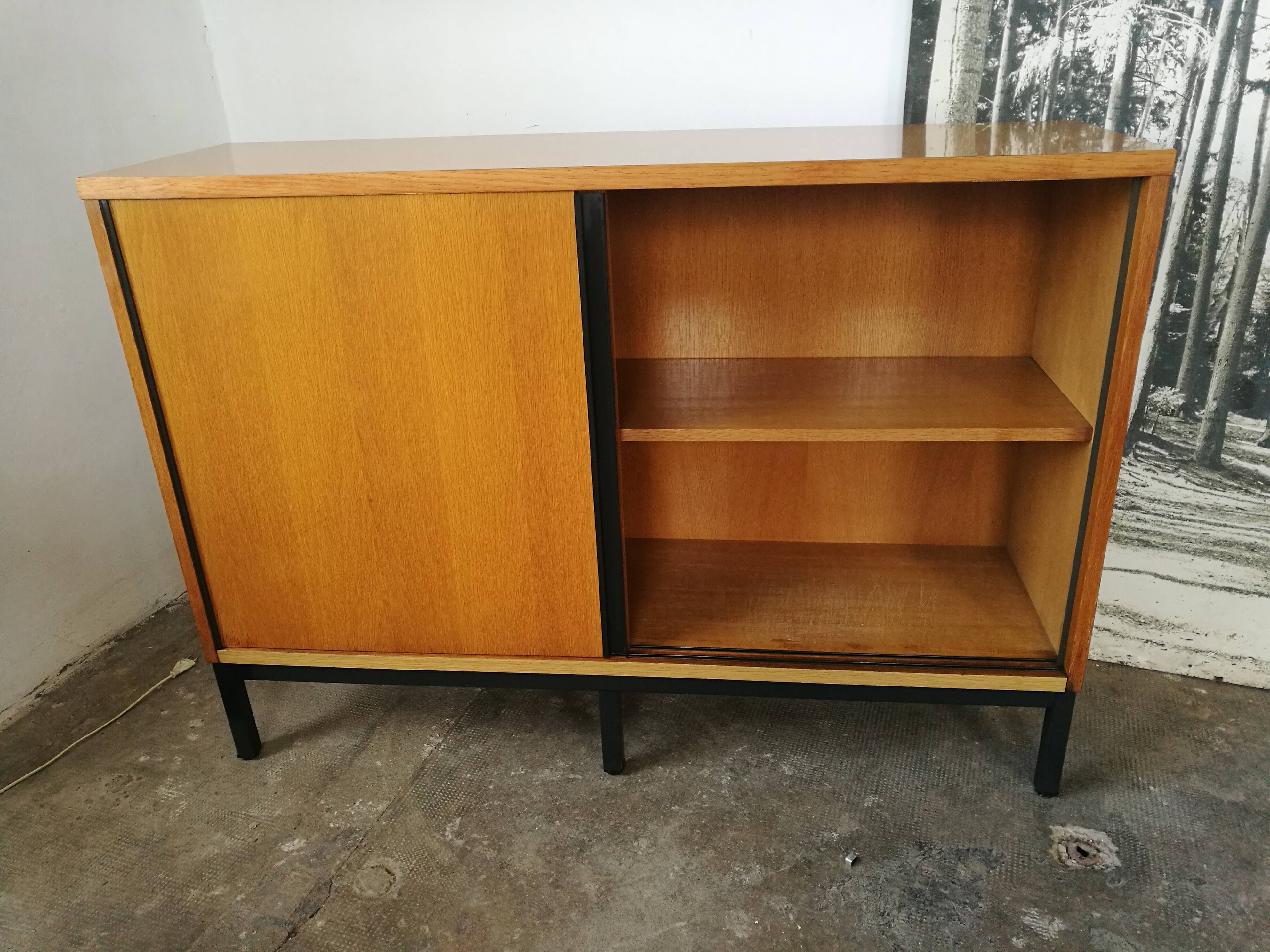 Vintage top sideboard from the 80s, sliding doors