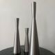 set of 3 chrome metal candle holders, 1970 design