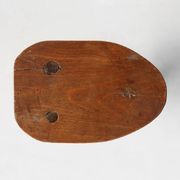 Tabouret en bois rustique sur trépied, France années 1920