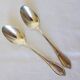 2 vintage silver plated Ercuis teaspoons