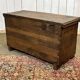 18th-century oak chest with Gothic decoration