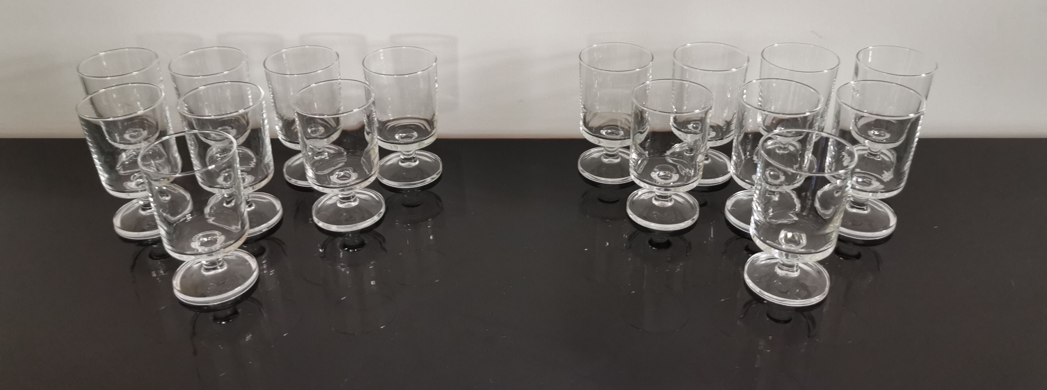 Set of 8 glasses of white wine Cavalier Luminarc transparent vintage