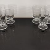 Set of 8 glasses of white wine Cavalier Luminarc transparent vintage
