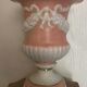 Medici VASE in enamelled earthenware with floral frieze decoration, signed and numbered
